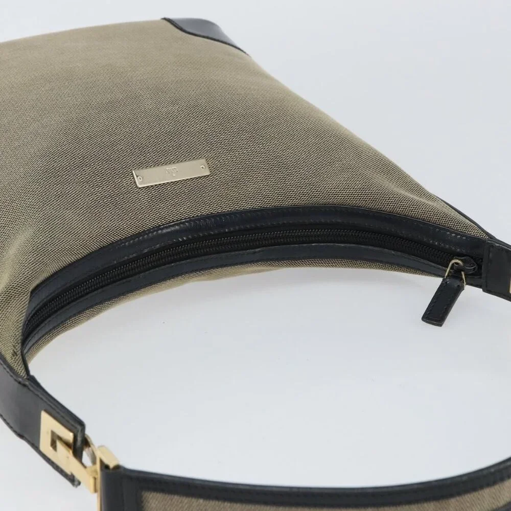 Authentic GUCCI Shoulder Bag Canvas Beige Gold 001 4204 - Picture 13 of 16